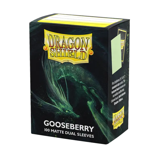 Matte Light Green Card Sleeves Dragon Shield Box