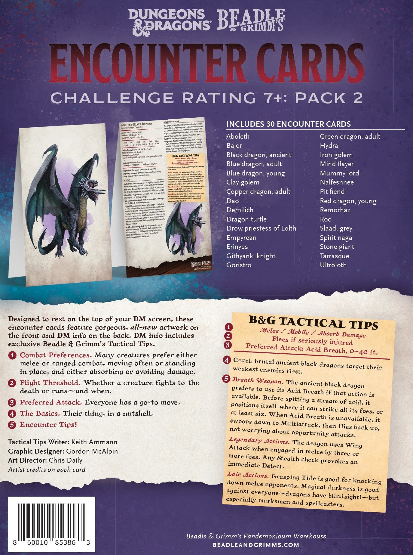 DnD Encounter Cards (Pack 1) | Challenge Rating 7+