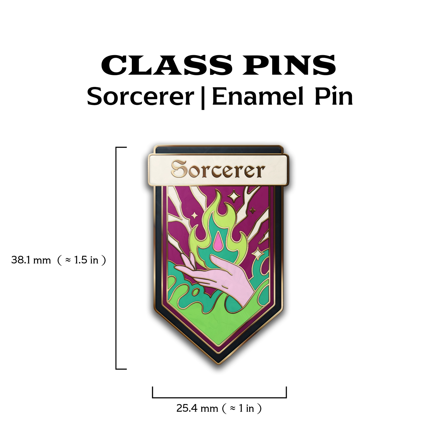 Class Pin | Sorcerer Enamel Pin