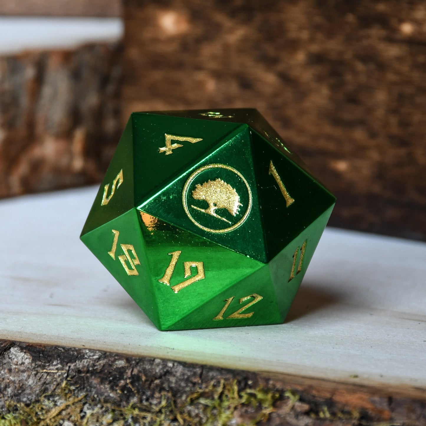 Forest Mana Spindown D20 | MTG Life Counter