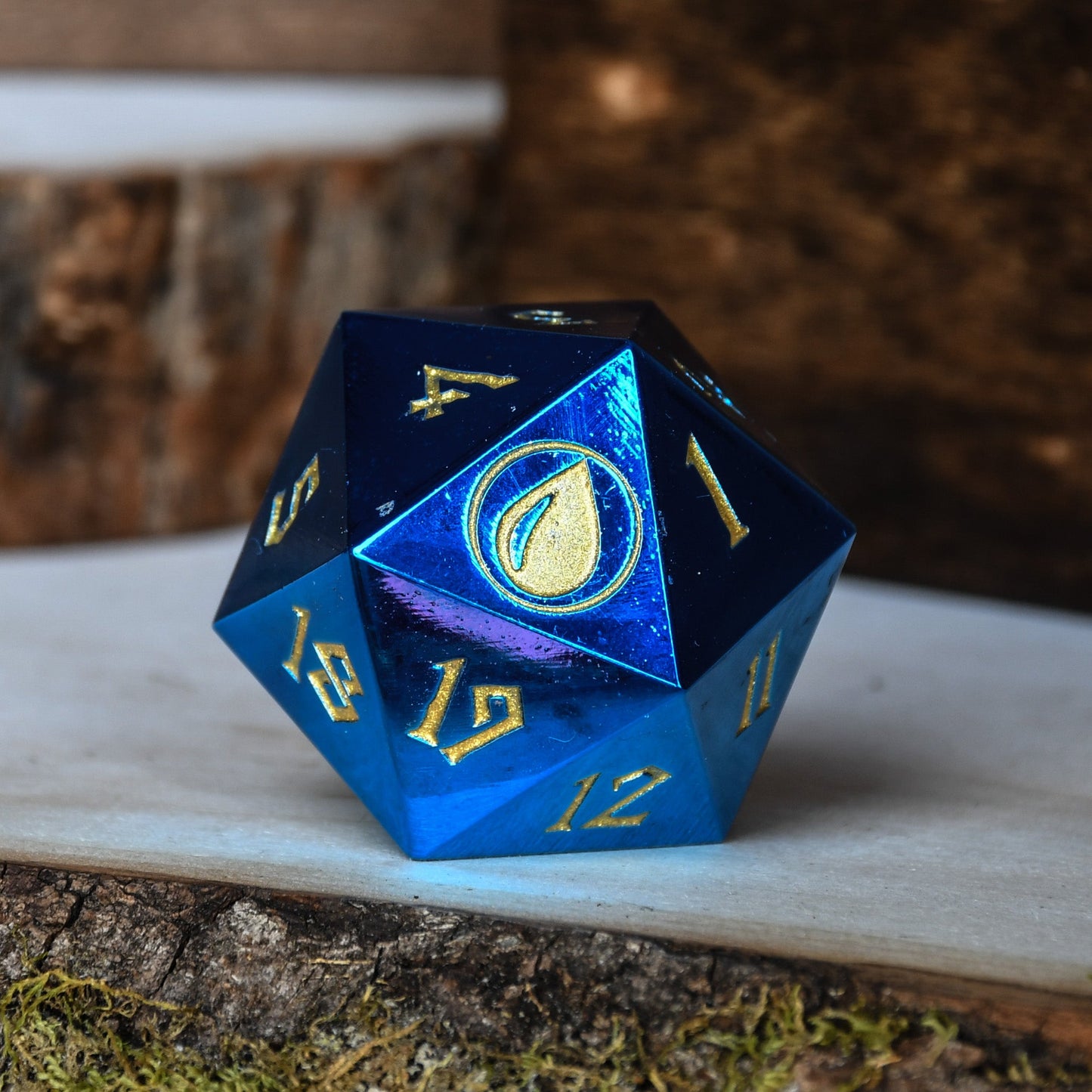 Island Mana Spindown D20 | MTG Life Counter