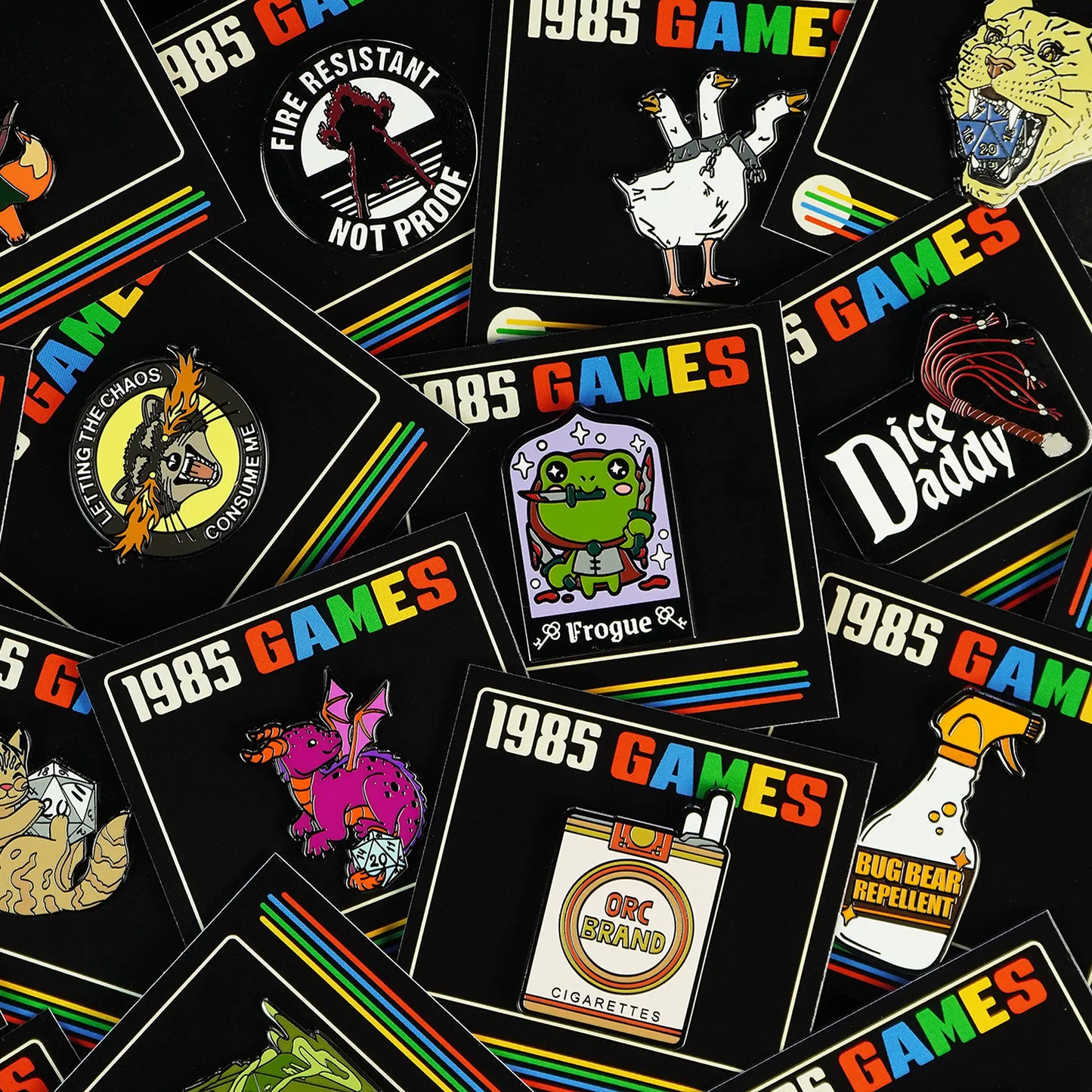 Mystery Enamel Pin Bundle | 25 Pack Random RPG & Gamer Pins