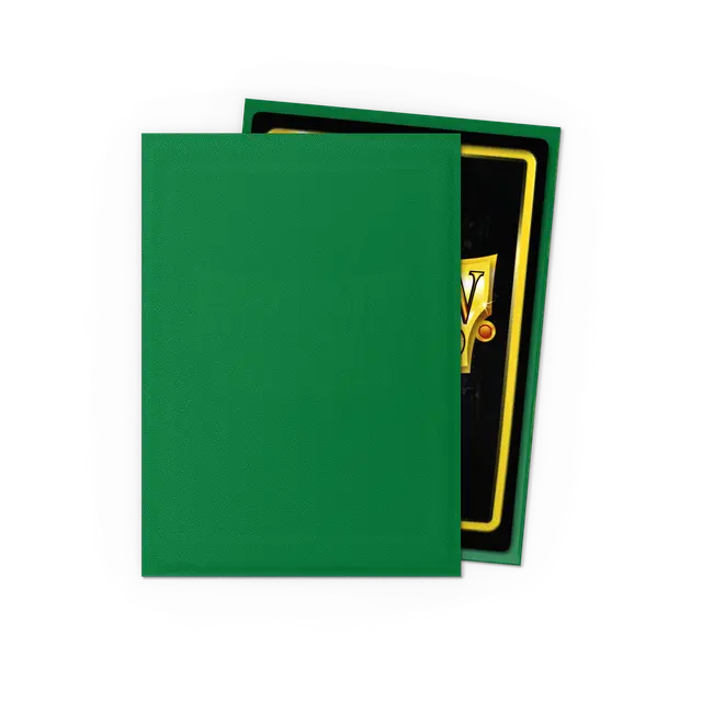 Matte Green Card Sleeves Dragon Shield Back
