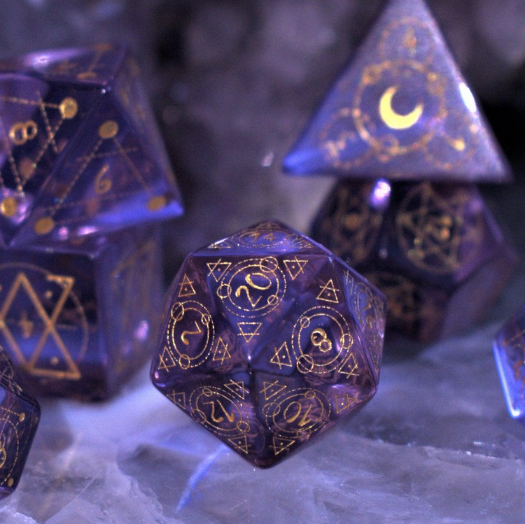 Glass Dice Sets