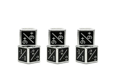 Black +1/+1 MTG Counter Dice Set (6pc)