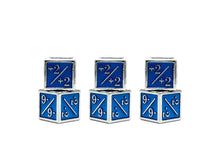 Blue +1/+1 MTG Counter Dice Set (6pc)