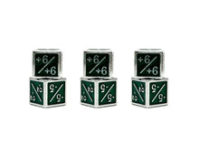 Green +1/+1 MTG Counter Dice Set (6pc)