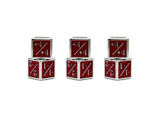 Red +1/+1 MTG Counter Dice Set (6pc)