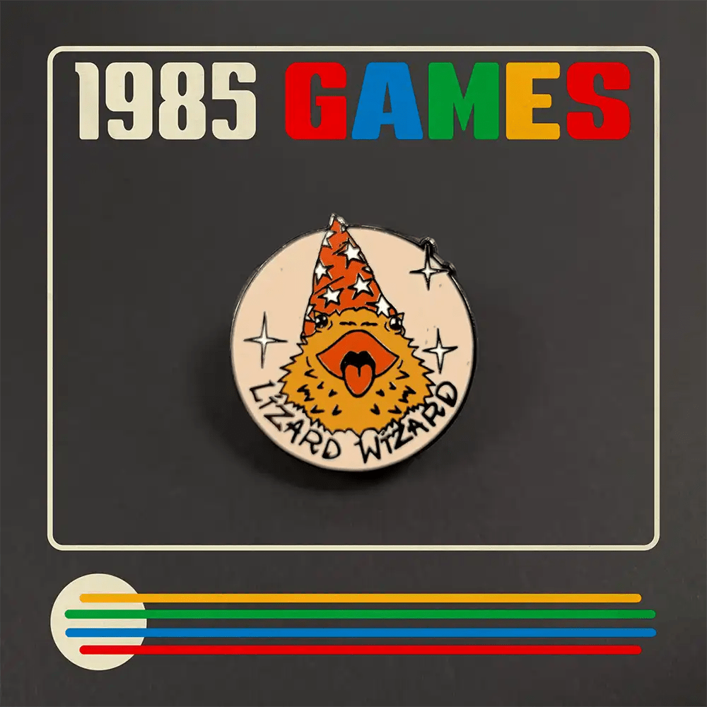 Lizard Wizard Enamel Pin | Wizard Lizard RPG Pin