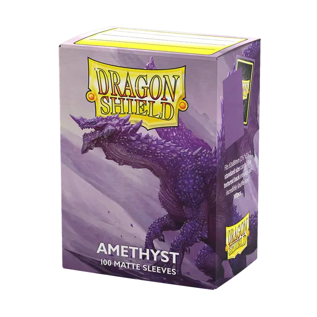 Matte Purple Card Sleeves Dragon Shield Box