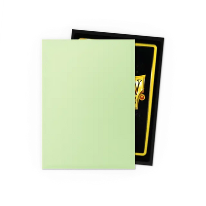 Matte Light Green Card Sleeves Dragon Shield Back