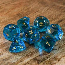 Cerulean Isles Glass Dice Set