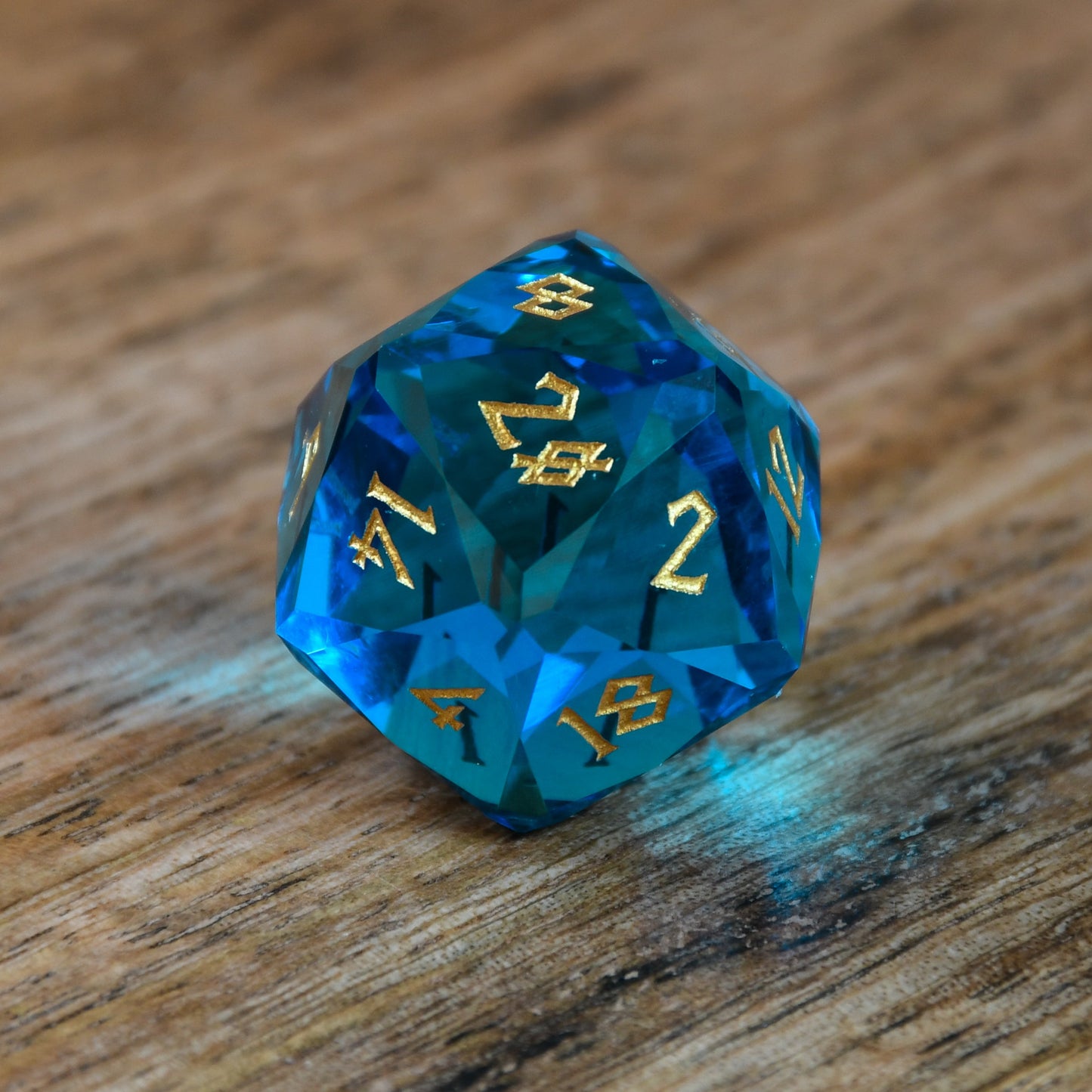 Cerulean Isles Glass Dice Set