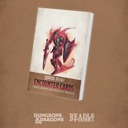 DnD Encounter Cards (Pack 2) | Challenge Rating 0–6