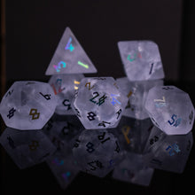 Prismatic Frost Shattered Glass Dice Set