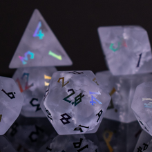 Prismatic Frost Shattered Glass Dice Set