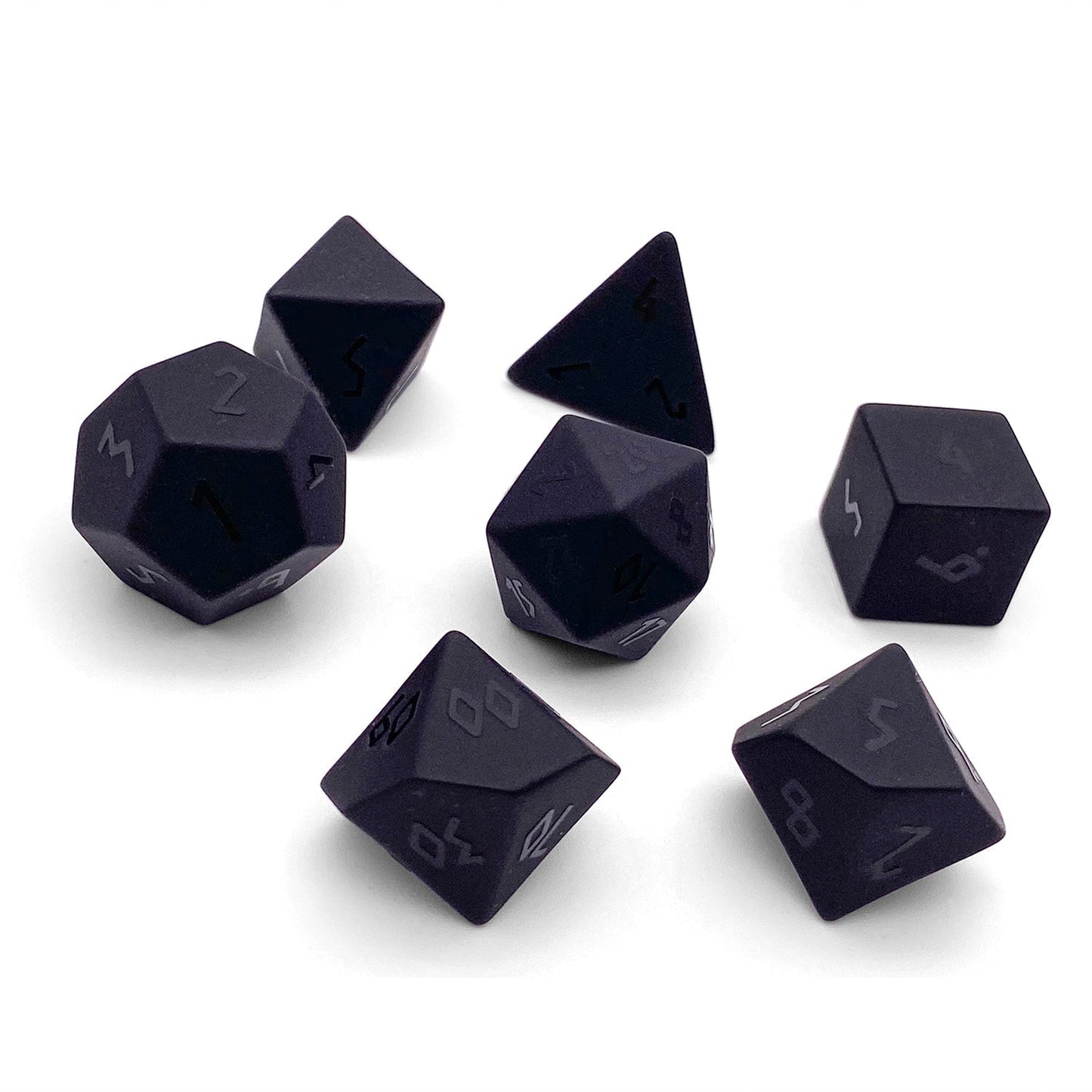 Black Obsidian Dice Set | Gemstone Dice