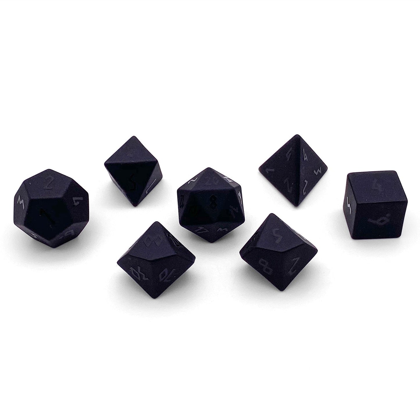 Black Obsidian Dice Set | Gemstone Dice