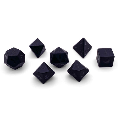 Black Obsidian Dice Set | Gemstone Dice