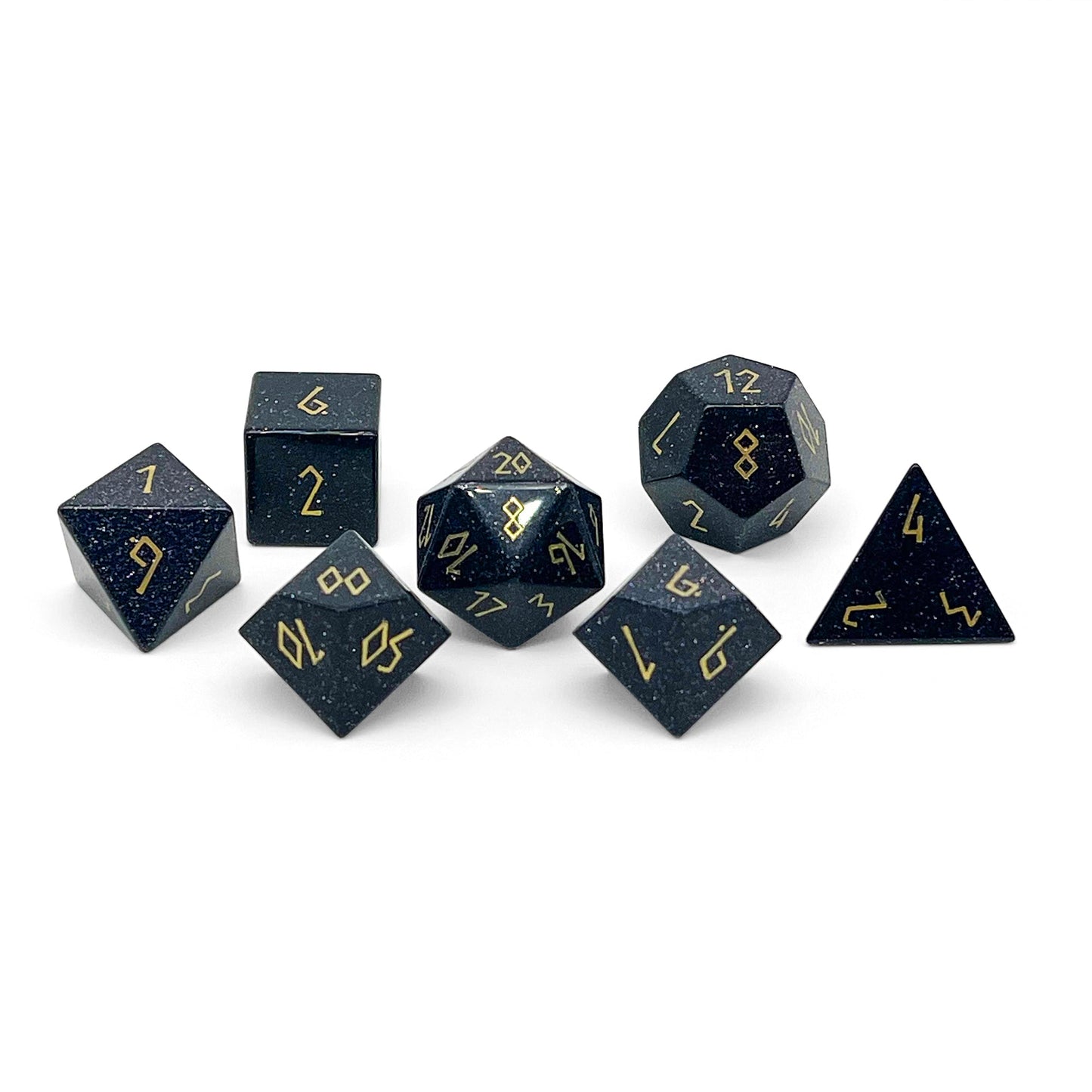 Blue Sandstone Dice Set | Gemstone Dice