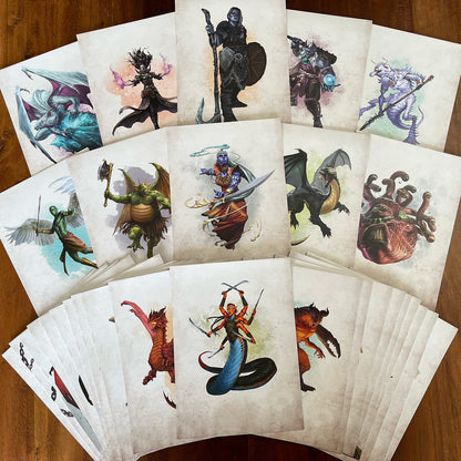 DnD Encounter Cards (Pack 1) | Challenge Rating 7+