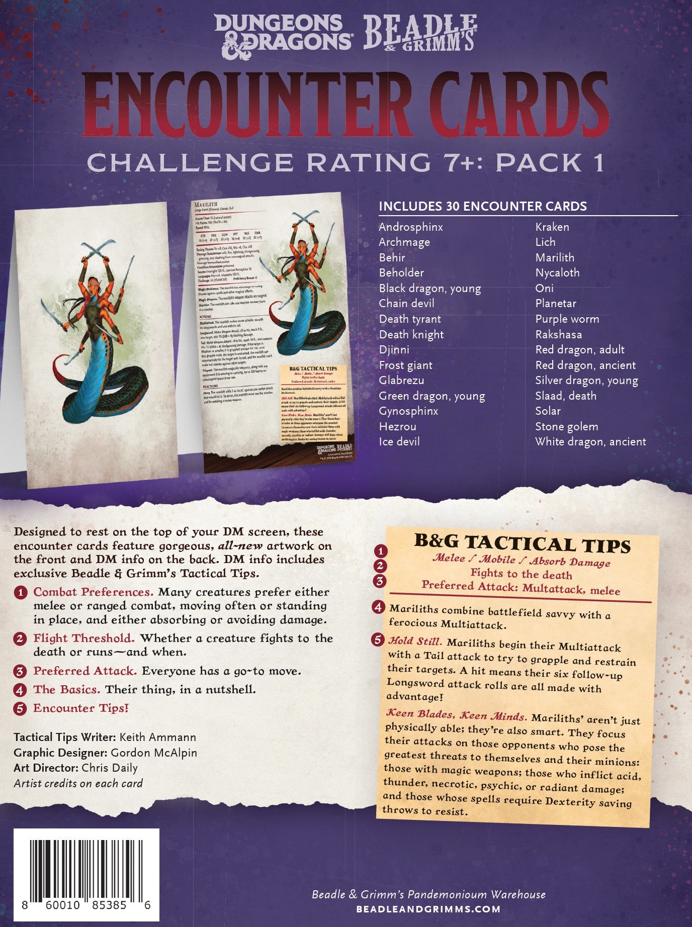 DnD Encounter Cards (Pack 1) | Challenge Rating 7+
