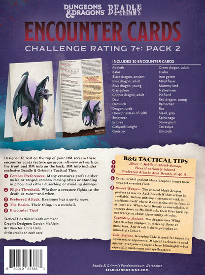 DnD Encounter Cards (Pack 1) | Challenge Rating 7+