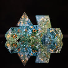 Tidal Shard Shattered Glass Dice Set