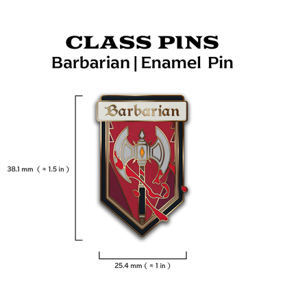 Class Pin | Barbarian Enamel Pin