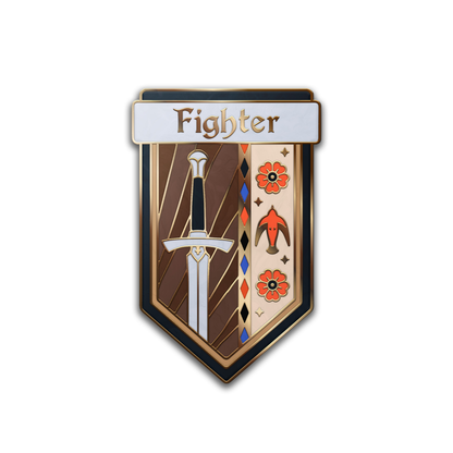 Class Pin | Fighter Enamel Pin