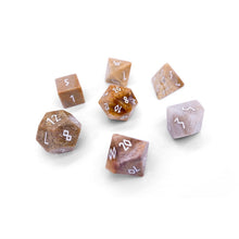 Coral Fossil Dice Set | Gemstone Dice