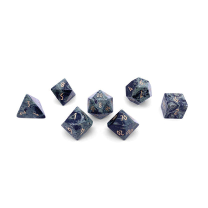 Crocodile Jasper Dice Set | Gemstone Dice