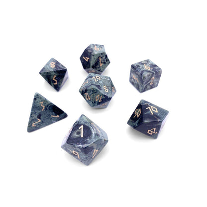 Crocodile Jasper Dice Set | Gemstone Dice