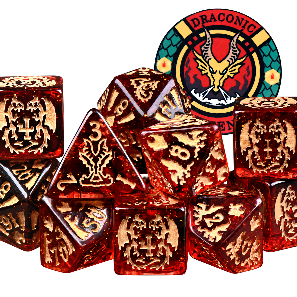 Draconic Descent Dice Set