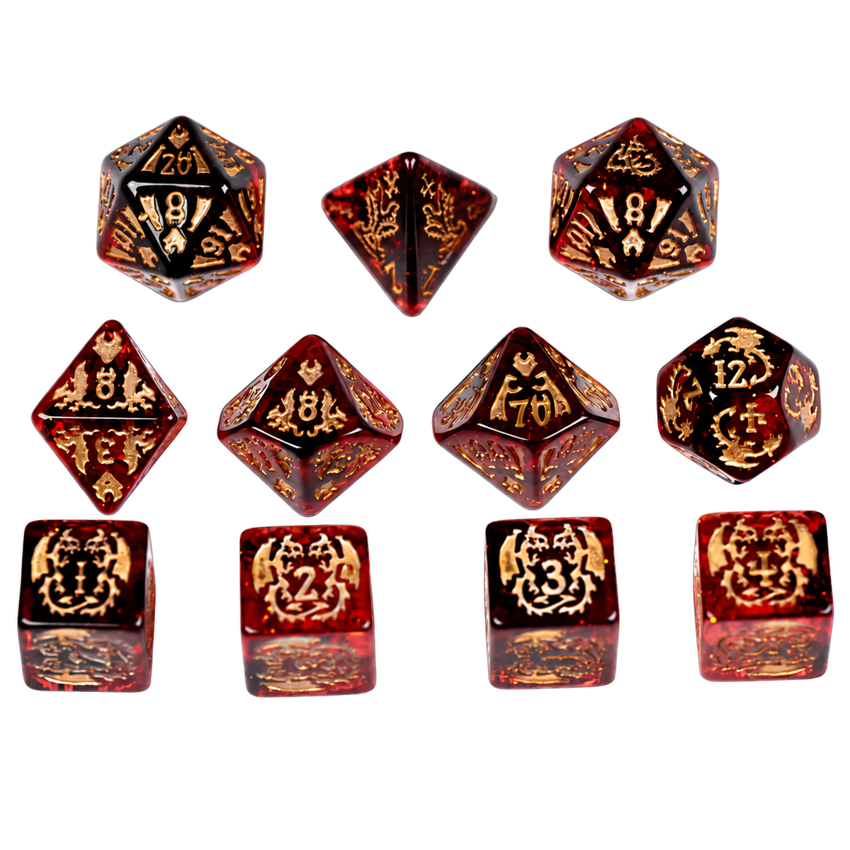 Draconic Descent Dice Set