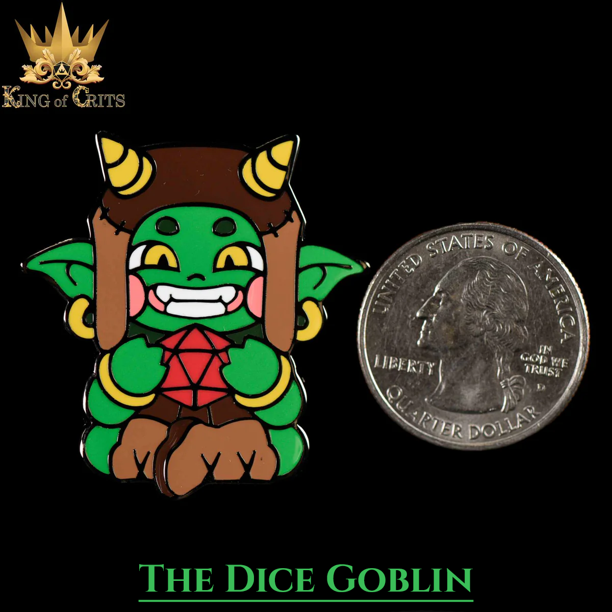 Dice Goblin (Enamel Pin)