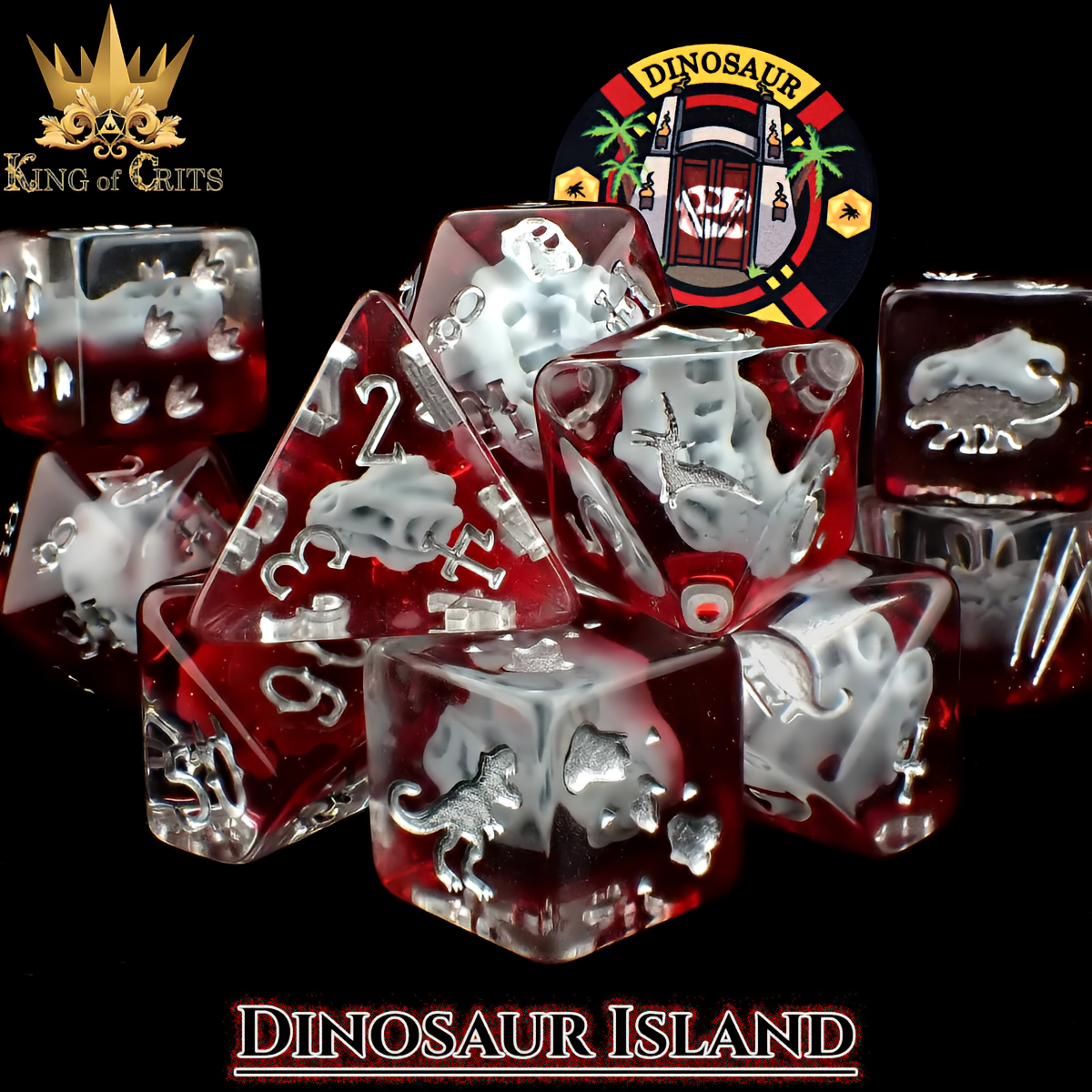 Dinosaur Island - 11 Dice Set