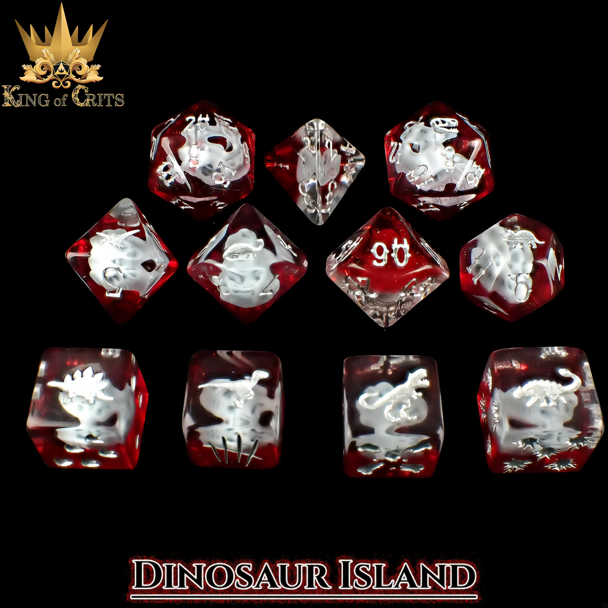 Dinosaur Island - 11 Dice Set