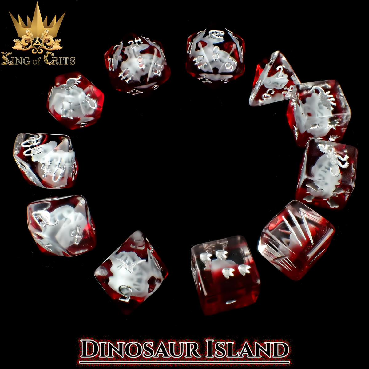 Dinosaur Island - 11 Dice Set
