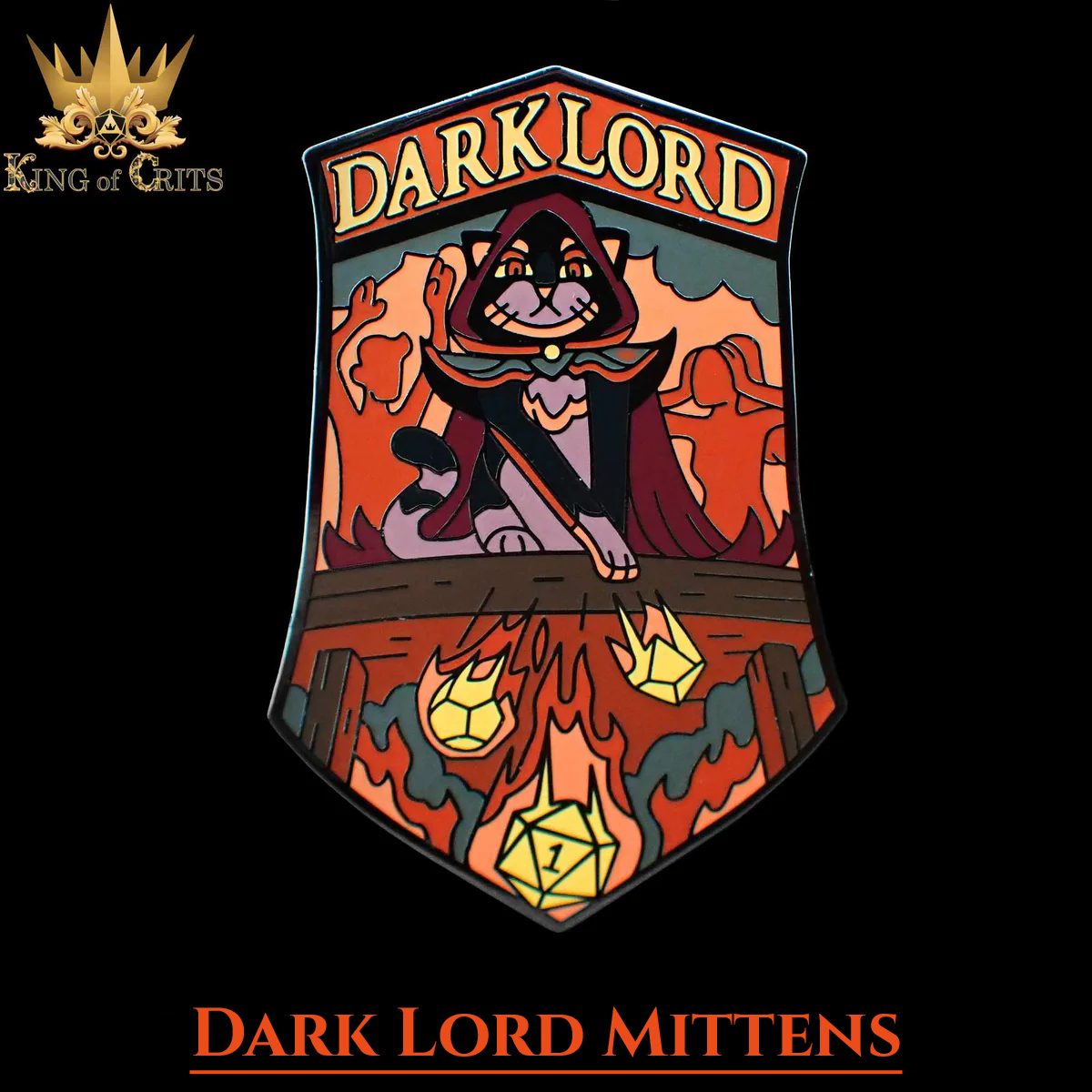 Dark Lord Mittens (Enamel Pin)