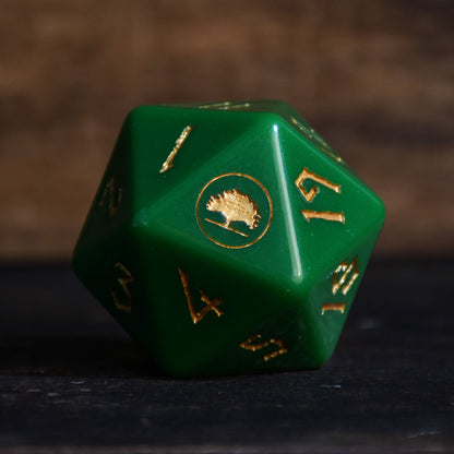 Forest Mana Spindown Acrylic D20 | MTG Life Counter