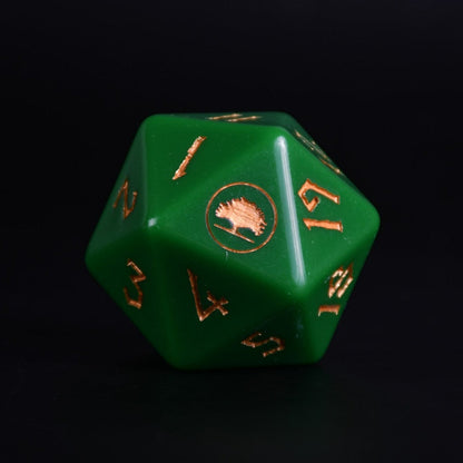 Forest Mana Spindown Acrylic D20 | MTG Life Counter