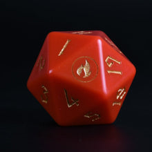 Mountain Mana Spindown Acrylic D20 | MTG Life Counter