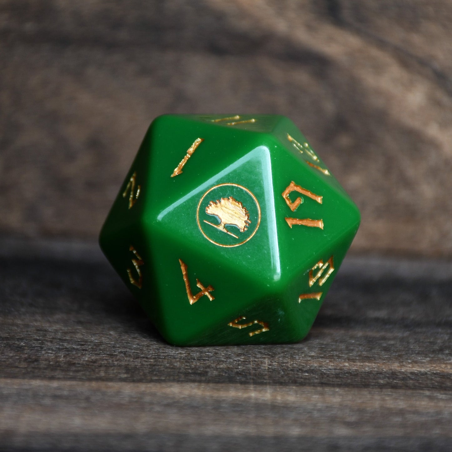 Forest Mana Spindown Acrylic D20 | MTG Life Counter