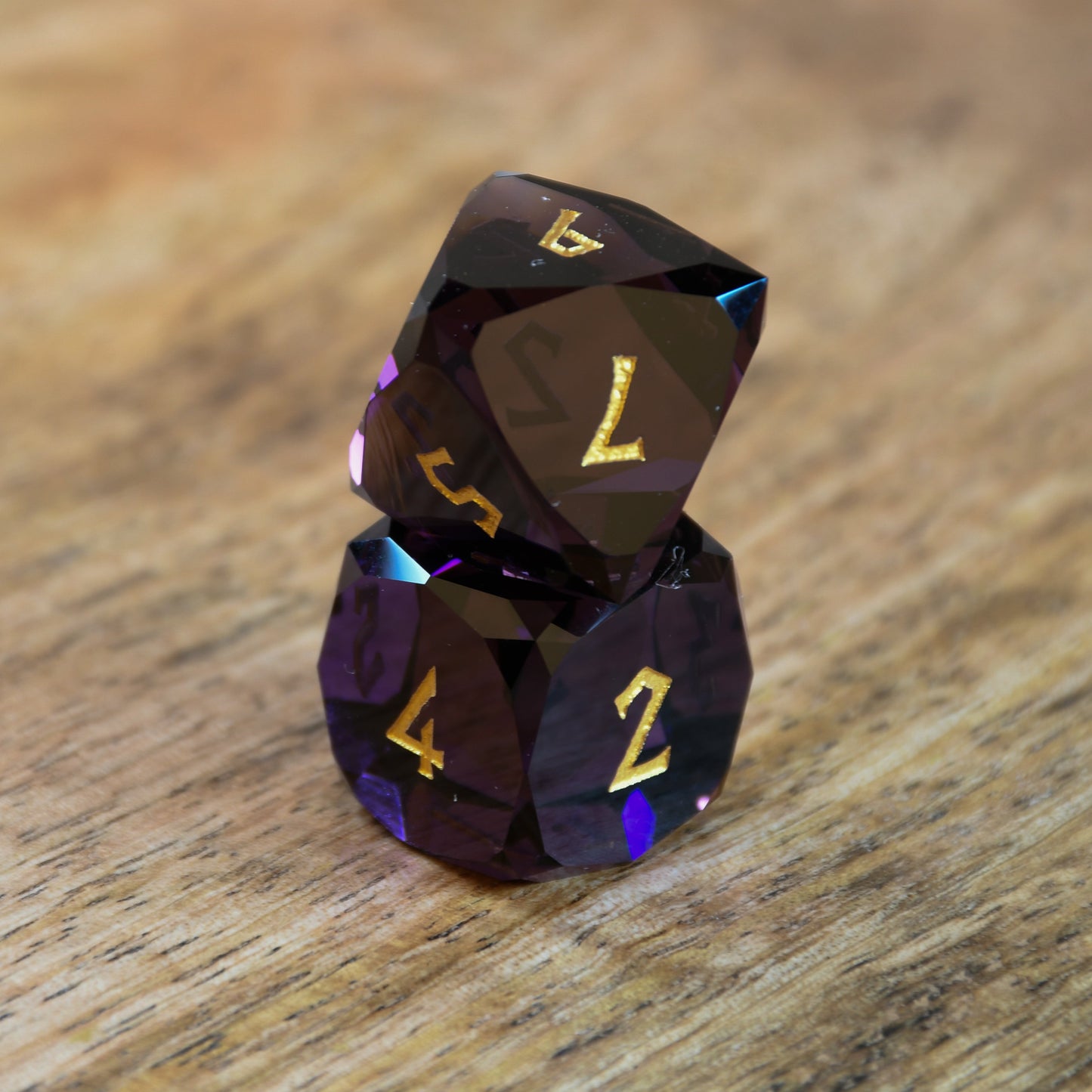 Shadow Prism Glass Dice Set