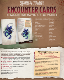 DnD Encounter Cards (Pack 1) | Challenge Rating 0–6