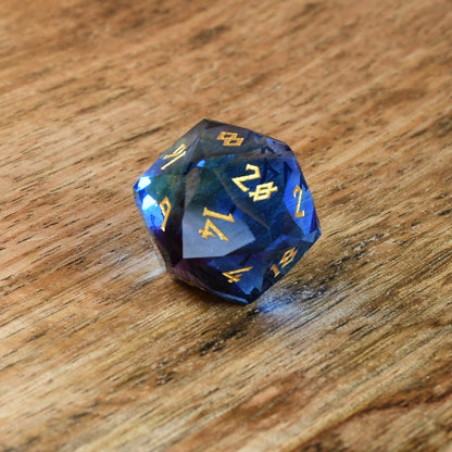 Astral Tide Glass Dice Set