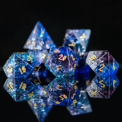 Cosmic Rift Glass Dice Set