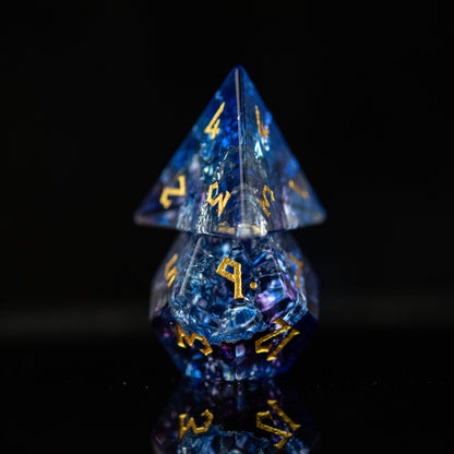 Cosmic Rift Glass Dice Set