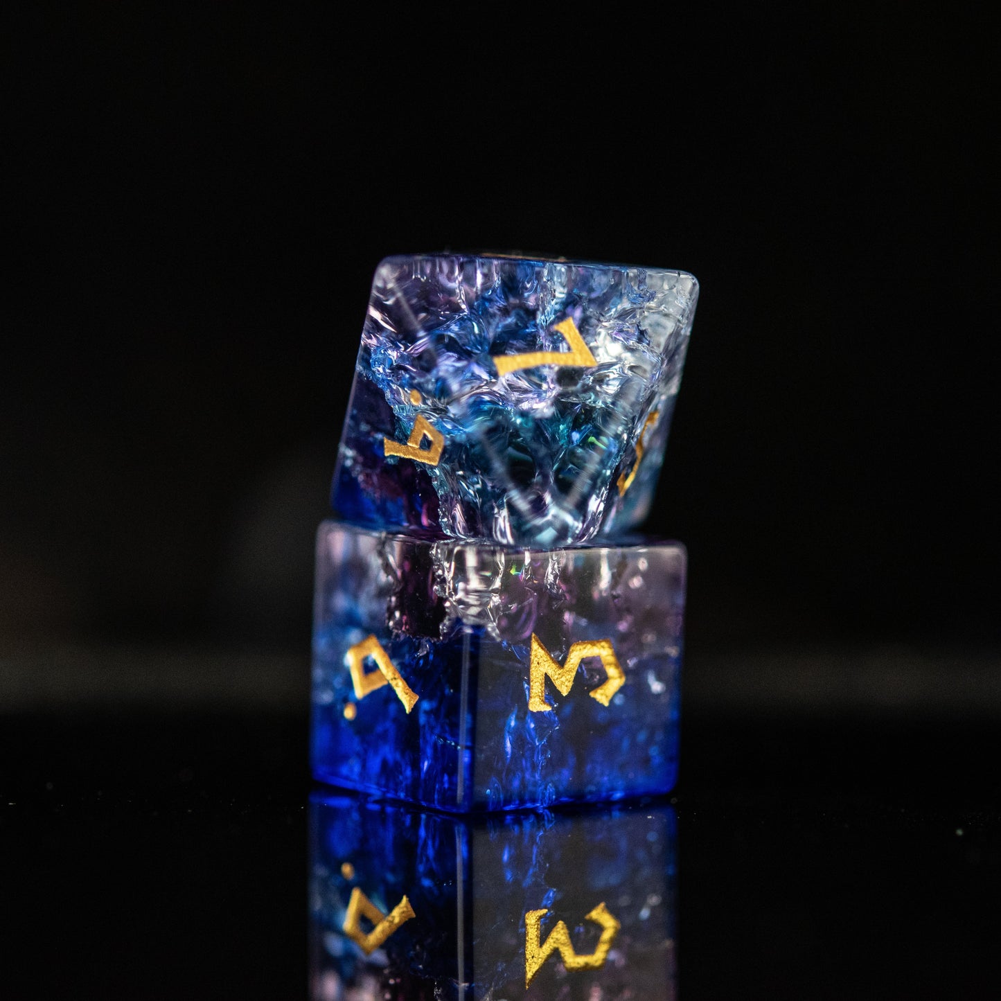 Cosmic Rift Glass Dice Set